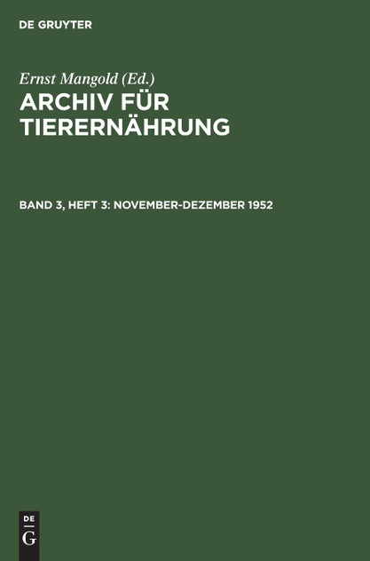 November-Dezember 1952 November-Dezember 1952