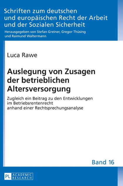 Auslegung von Zusagen der betrieblichen Altersversorgung