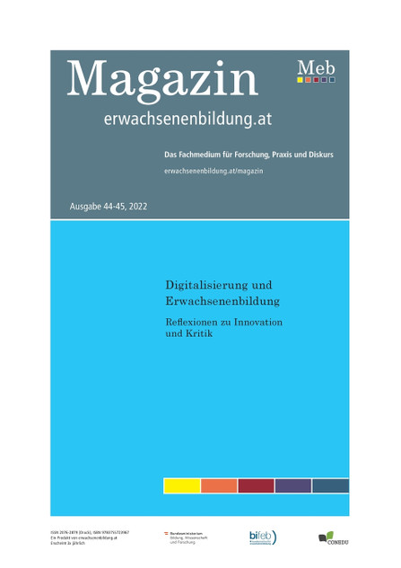 Digitalisierung und Erwachsenenbildung Digitalisierung und Erwachsenenbildung