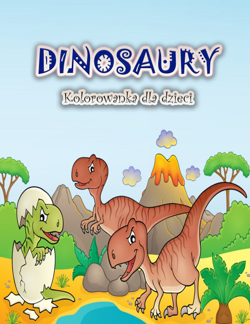 Kolorowanka dla dzieci z dinozaurami Kolorowanka dla dzieci z dinozaurami