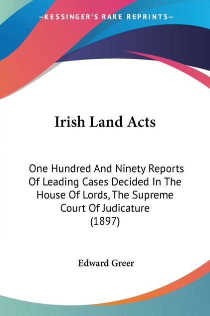 Irish Land Acts Irish Land Acts