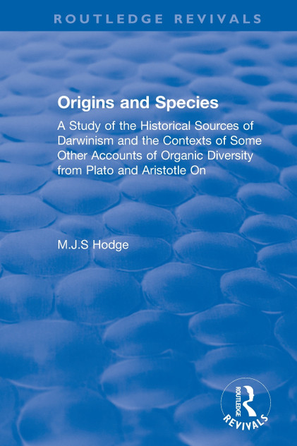 Origins and Species Origins and Species