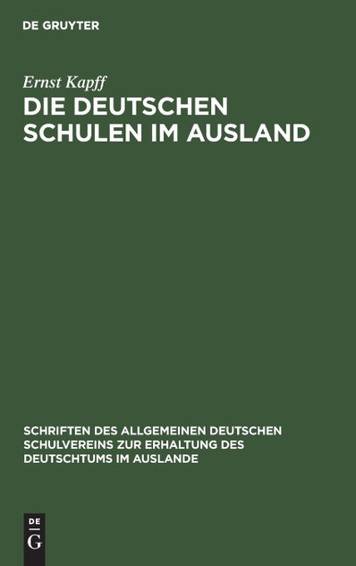 Die deutschen Schulen im Ausland Die deutschen Schulen im Ausland