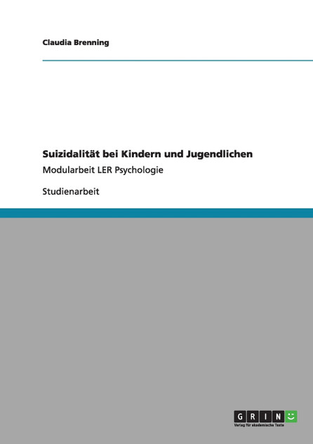 Suizidalität bei Kindern und Jugendlichen Suizidalität bei Kindern und Jugendlichen