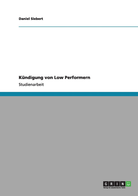 Kündigung von Low Performern
