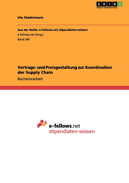 Vertrags- und Preisgestaltung zur Koordination der Supply Chain