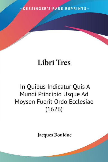 Libri Tres Libri Tres