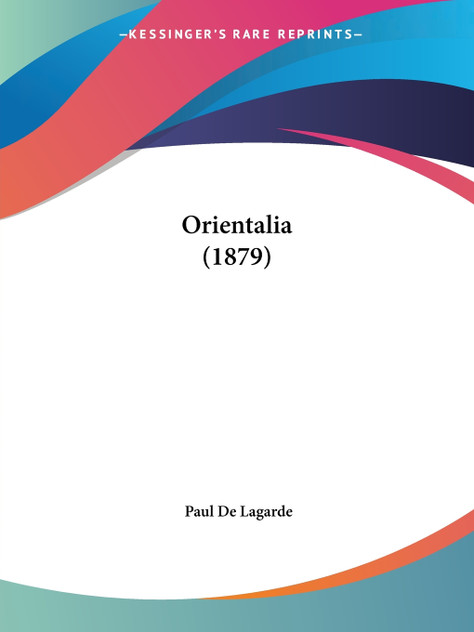 Orientalia (1879) Orientalia (1879)