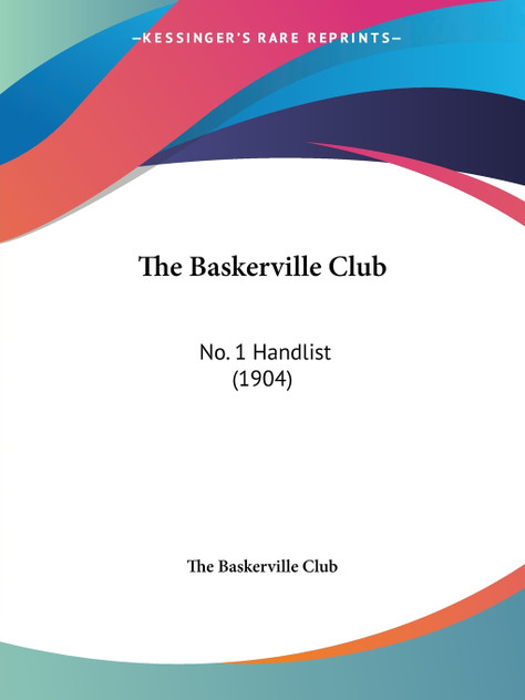 The Baskerville Club The Baskerville Club