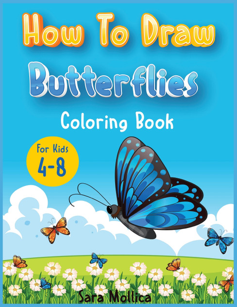 How to draw Butterfly coloring book for kids 4-8 How to draw Butterfly coloring book for kids 4-8