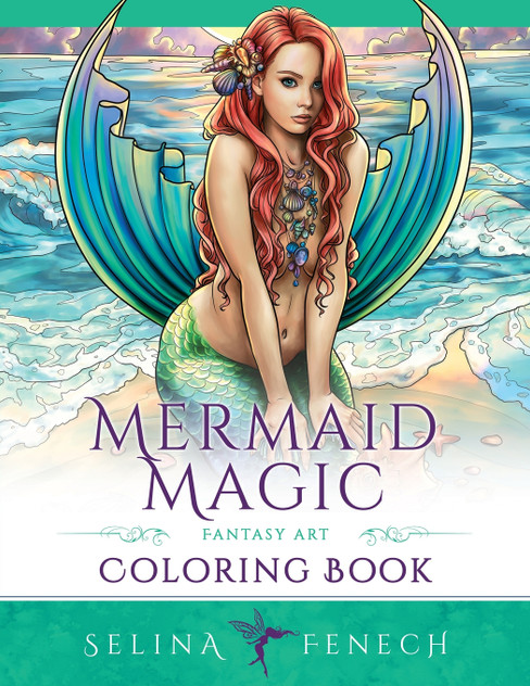 Mermaid Magic Fantasy Art Coloring Book Mermaid Magic Fantasy Art Coloring Book