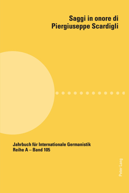 Saggi in onore di Piergiuseppe Scardigli