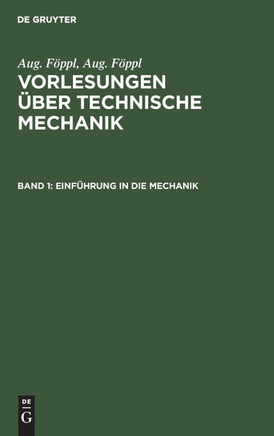 Einführung in die Mechanik Einführung in die Mechanik
