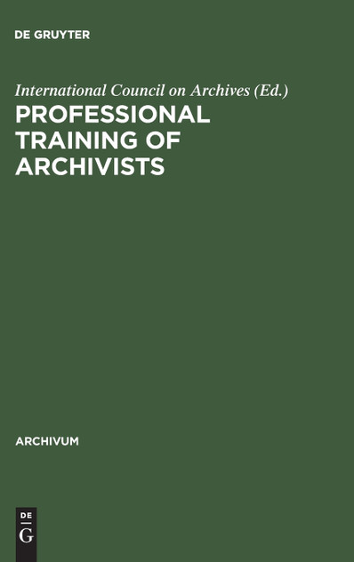 Professional training of archivists