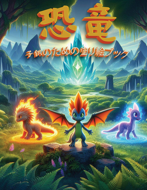 恐竜:子供のための塗り絵ブック 恐竜:子供のための塗り絵ブック
