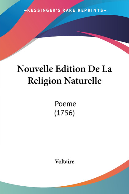 Nouvelle Edition De La Religion Naturelle Nouvelle Edition De La Religion Naturelle