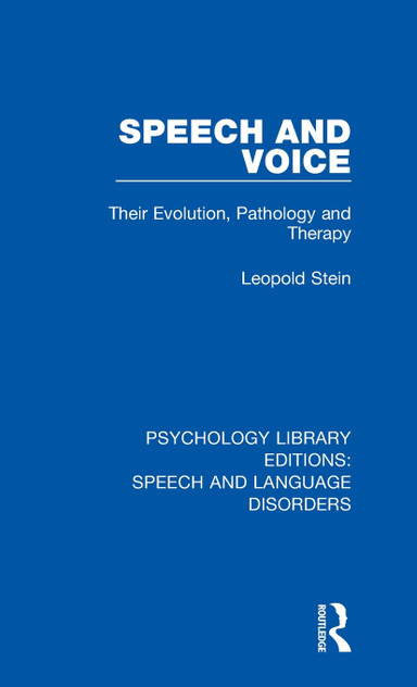 Speech and Voice Speech and Voice