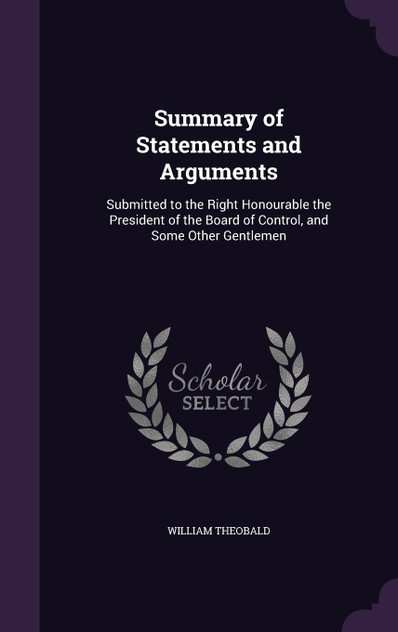 Summary of Statements and Arguments