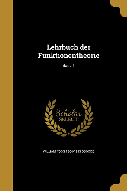 Lehrbuch der Funktionentheorie; Band 1 Lehrbuch der Funktionentheorie; Band 1