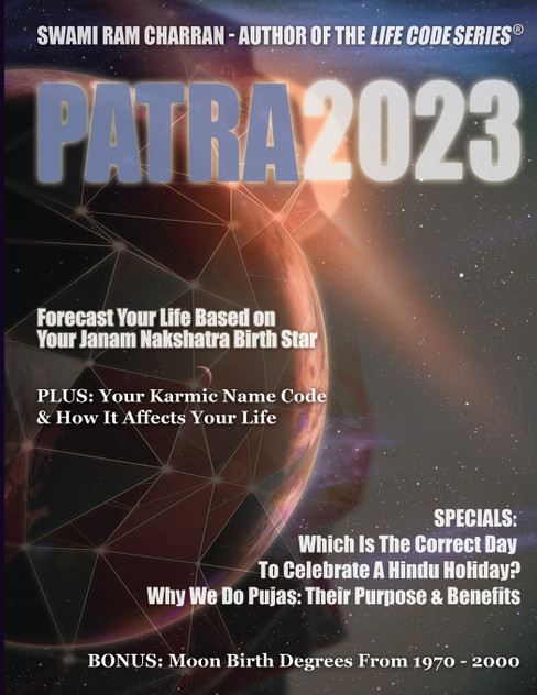 Patra 2023 HINDU CALENDAR JYOTISH PANCHANG & LIFECODE IN COLOR Patra 2023 HINDU CALENDAR JYOTISH PANCHANG & LIFECODE IN COLOR