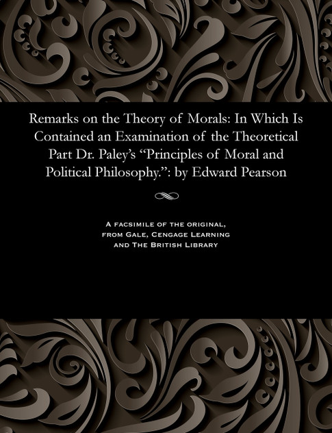Remarks on the Theory of Morals