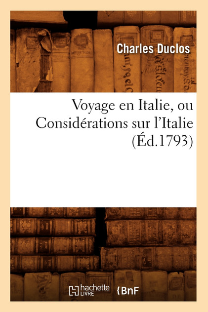 Voyage en Italie, ou Considérations sur l'Italie (Éd.1793)
