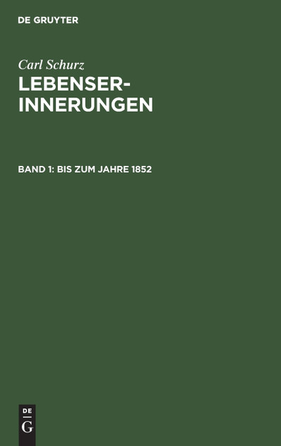 Bis zum Jahre 1852 Bis zum Jahre 1852
