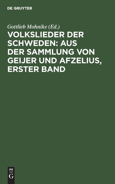 Volkslieder der Schweden Volkslieder der Schweden