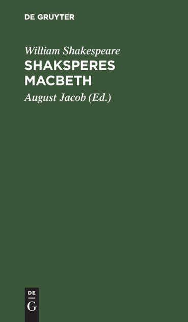 Shaksperes Macbeth Shaksperes Macbeth