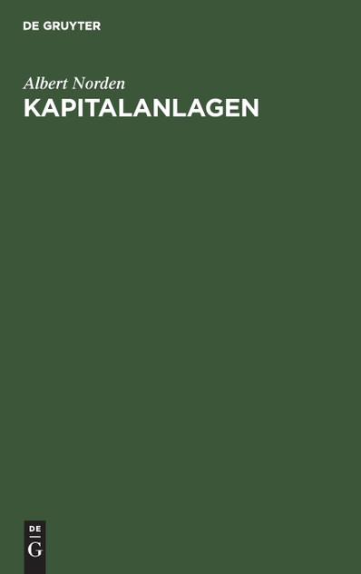 Kapitalanlagen Kapitalanlagen