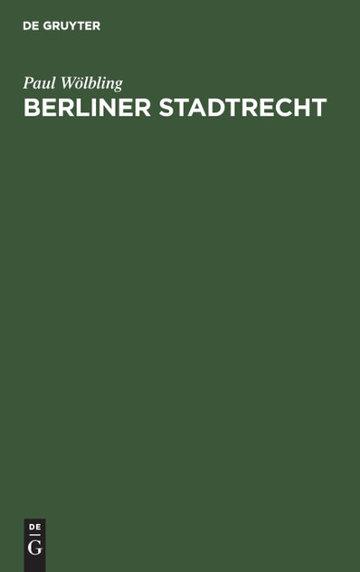 Berliner Stadtrecht