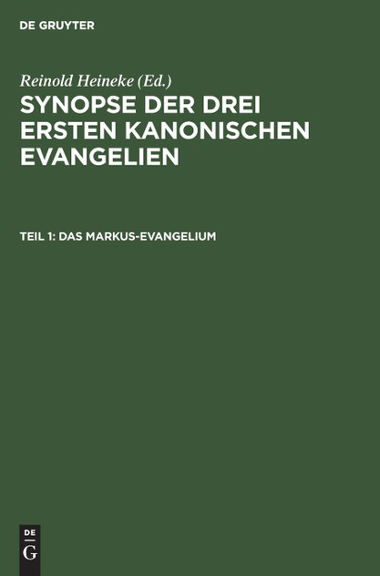 Das Markus-Evangelium Das Markus-Evangelium