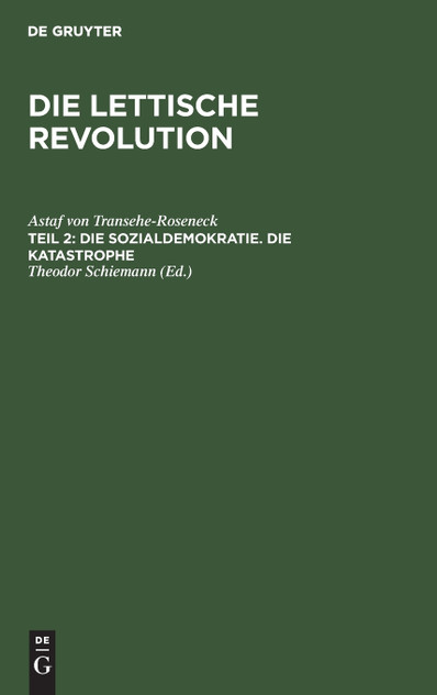 Die Sozialdemokratie. Die Katastrophe Die Sozialdemokratie. Die Katastrophe