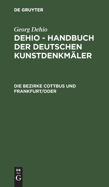 Die Bezirke Cottbus und Frankfurt/Oder