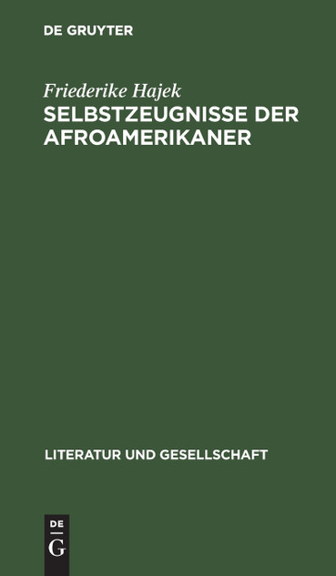 Selbstzeugnisse der Afroamerikaner