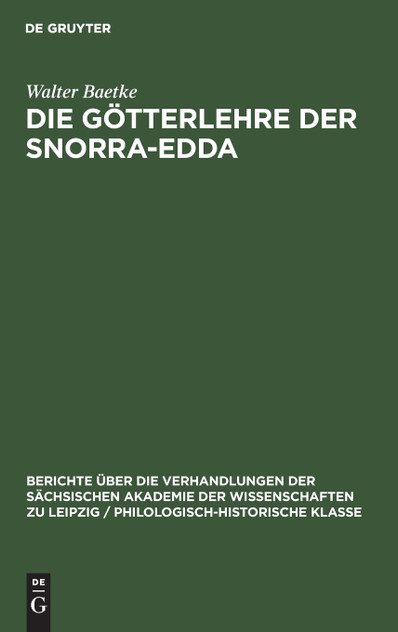 Die Götterlehre der Snorra-Edda