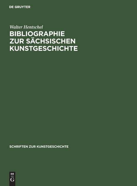 Bibliographie zur sächsischen Kunstgeschichte