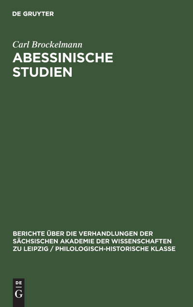 Abessinische Studien