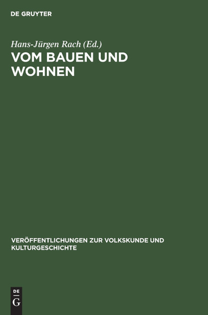 Vom Bauen und Wohnen