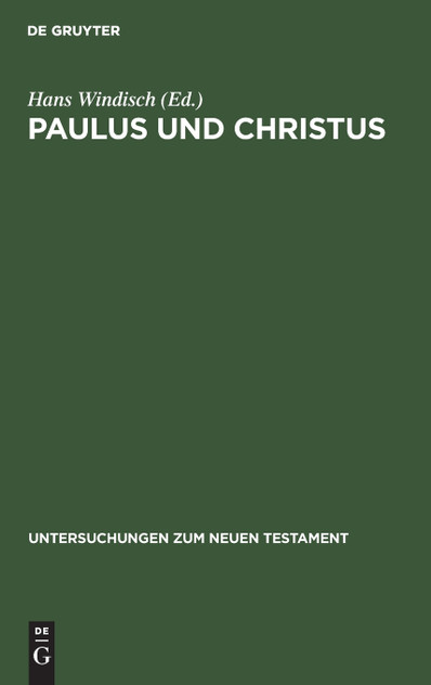 Paulus und Christus Paulus und Christus