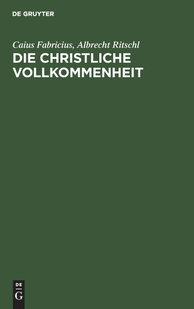 Die christliche Vollkommenheit Die christliche Vollkommenheit