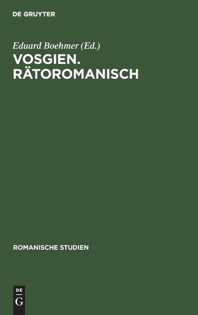 Vosgien. Rätoromanisch Vosgien. Rätoromanisch
