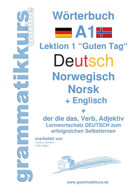 Wörterbuch Deutsch - Norwegisch - Englisch Niveau A1