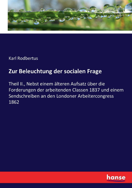 Zur Beleuchtung der socialen Frage Zur Beleuchtung der socialen Frage
