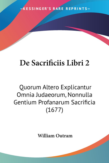 De Sacrificiis Libri 2