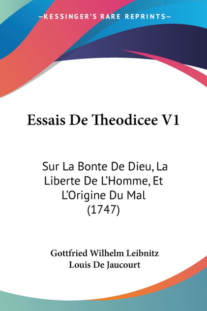 Essais De Theodicee V1 Essais De Theodicee V1