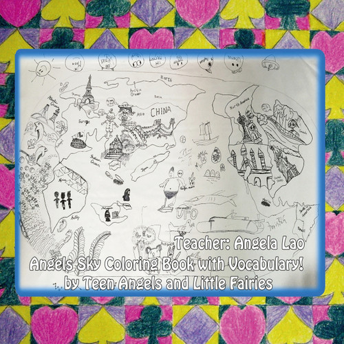 Angels Sky Coloring Book With Vocabulary Angels Sky Coloring Book With Vocabulary