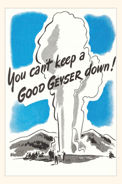Vintage Journal Poster for Yellowstone Park Vintage Journal Poster for Yellowstone Park