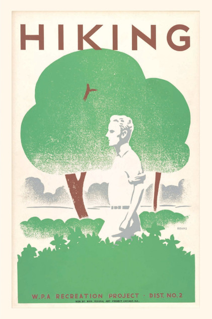Vintage Journal Hiking, WPA Recreation Project
