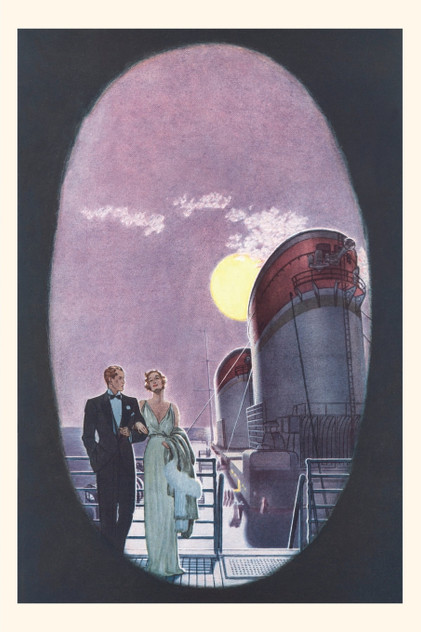 Vintage Journal Couple on Deck Vintage Journal Couple on Deck